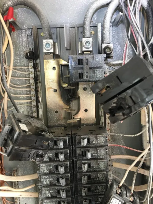 Burn mark in Electrical Panel