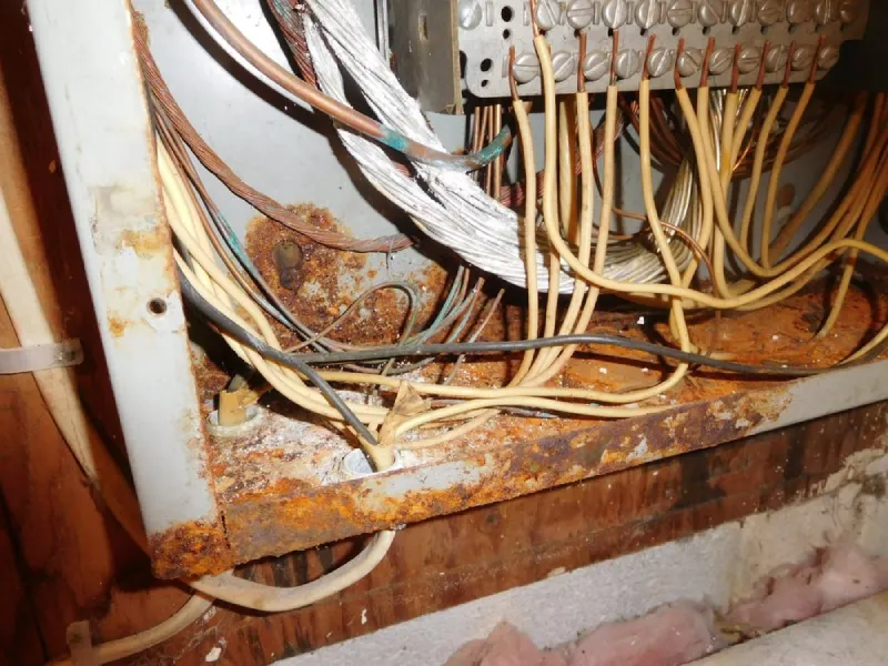 Rust and Corrosion in Electrical Panel